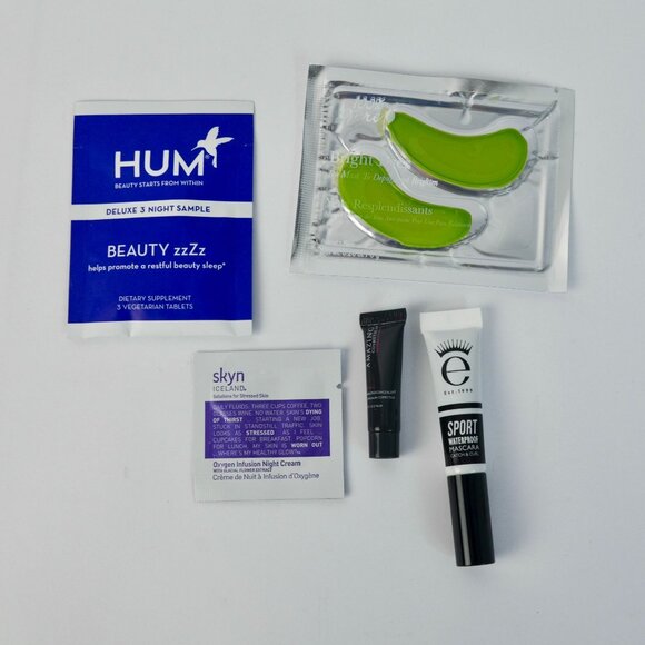 Beauty Samples Lot of 5 Bright Eyes HUM Eyeko Skyn Iceland Amazing Cosmetics - Picture 1 of 4